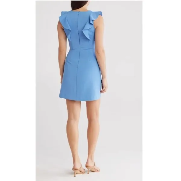 French Connection Whispering Ruffle Mini Dress Size 6 New‎ with Tags - Image 3