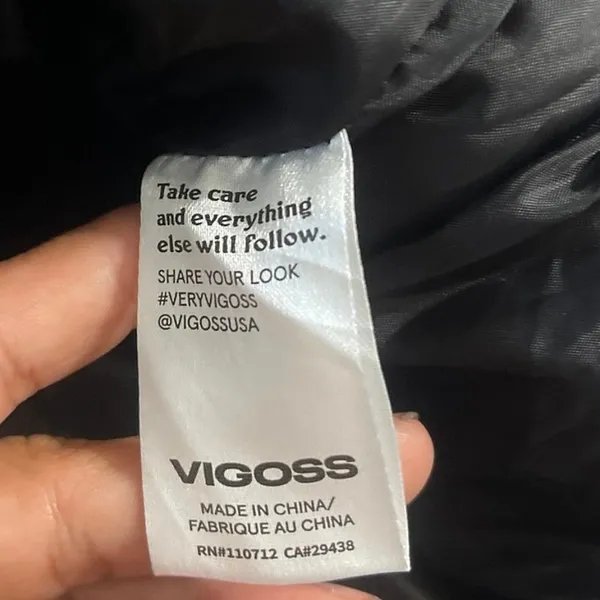 Vigoss Faux Leather Cropped Quilted Puffer Jacket SZ XL Military Flight Aviation - Image 5