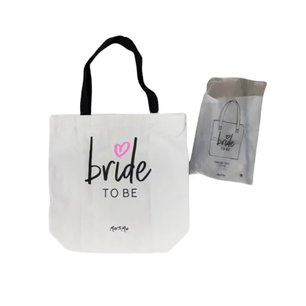 Miss To Mrs “Bride To Be” Wedding Canvas Tote Bag NEW - Image 4