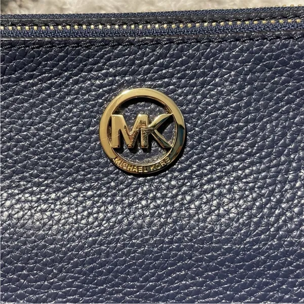 Michael Kors Fulton East West Crossbody Bag in Navy Blue - Image 2