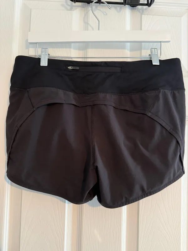 Black Lululemon Shorts Speed Up 4” Mid-Rise - Image 2