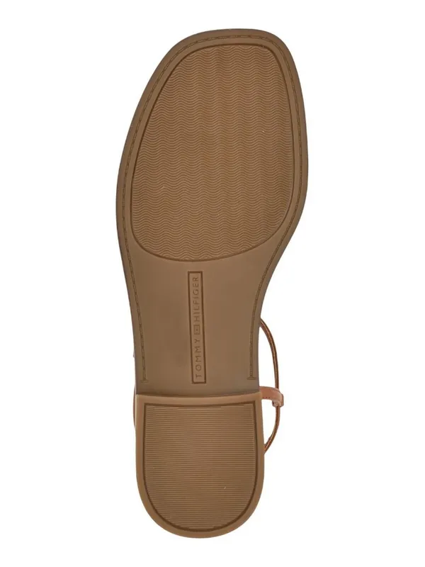 NWT Tommy Hilfiger Womens Taras Strappy Flats Sandals Medium Natural Brown 7.5M - Image 5