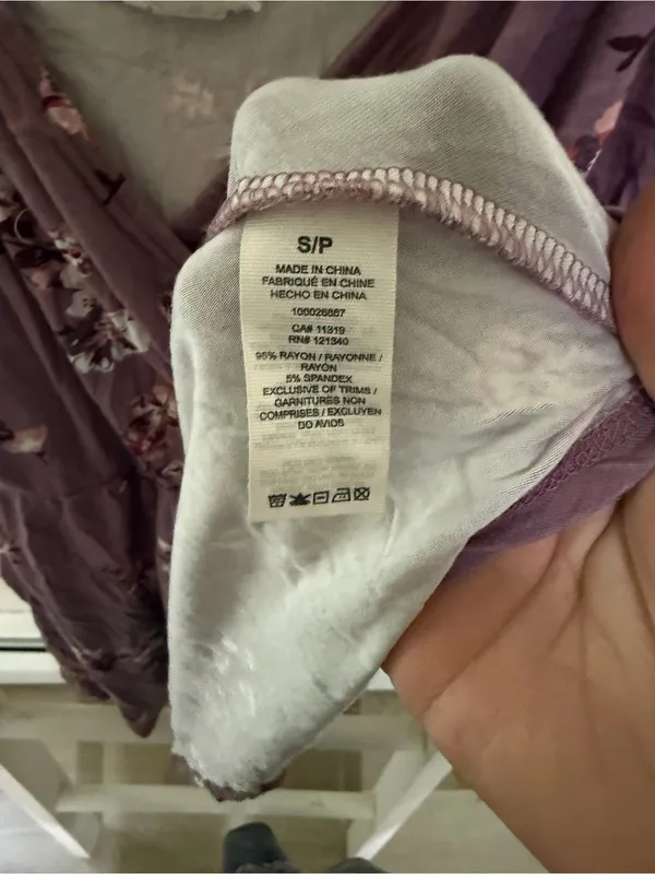 Garage Mauve Floral Spaghetti-Strap Romper - Image 4