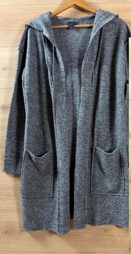 LuLu Women's Hooded Felted Wool Cardigan Small - Image 2