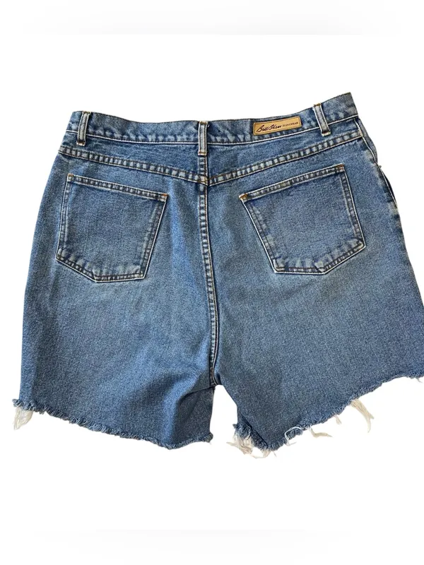 VINTAGE BILL BLASS Cut Off Jean Shorts - Image 3