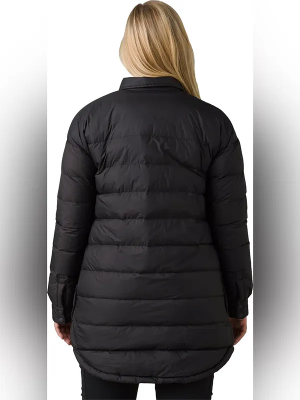 Prana Global Thistle Down Filled Black Long Coat XS - Image 5