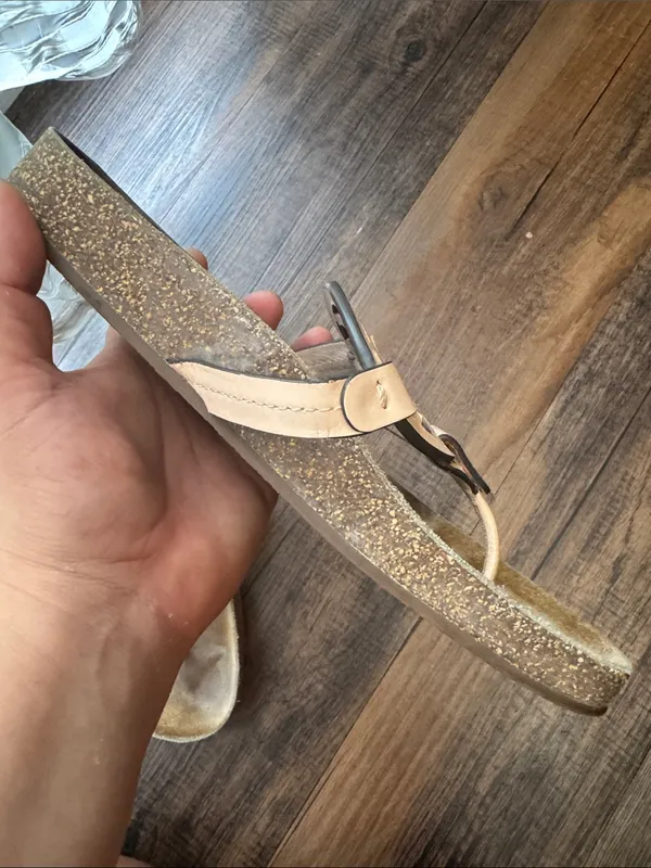 Tory Burch Pale Pink Leather Logo Thong Sandals - Image 11