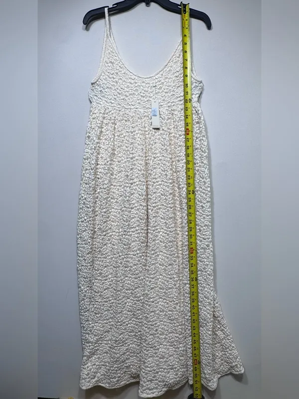 Rebecca Taylor Long Lace Maxi Dress Size XS Knitted Empire Ivory Cream NWT - Image 5