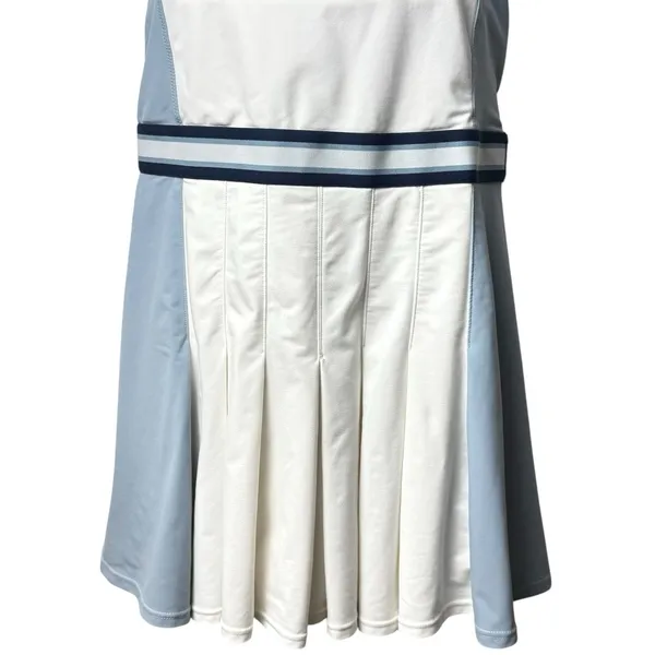 The Upside Legacy Lucette Dress Blue White Pleated‎ Athletic Tennis Pickleball L - Image 5