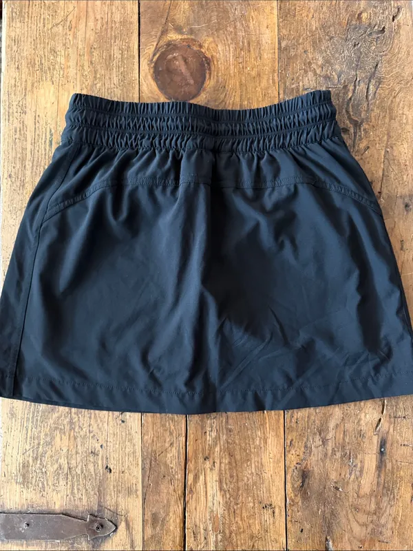 Athleta Black Zip Front Activewear Skort Size 4 - Image 3