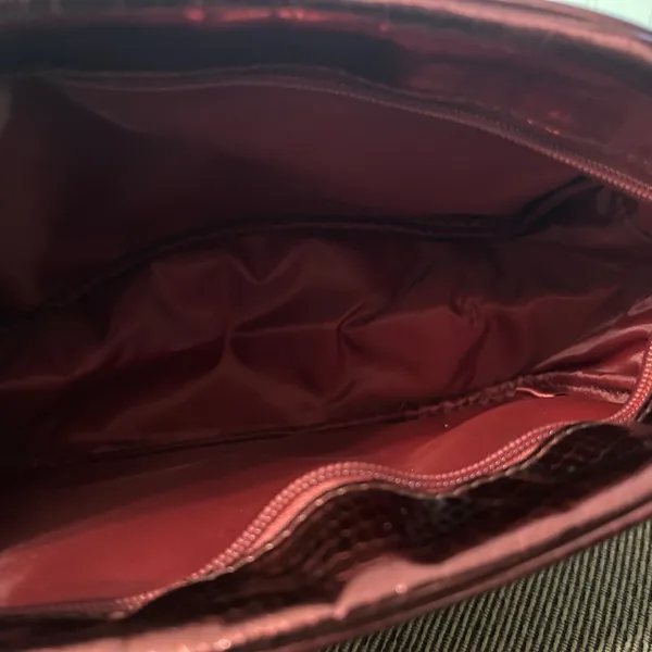 Shiseido Metallic Red Makeup Pouch - Image 7