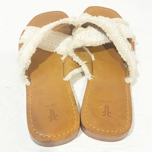 Frye Hayley Frayed Slides Sandals‎ Womens Size 7 - Image 4