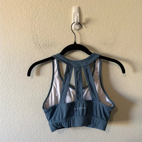 NVGTN Trio Sports Bra Steel Blue Size M Athletic Gym Running Yoga Hiking - Image 3