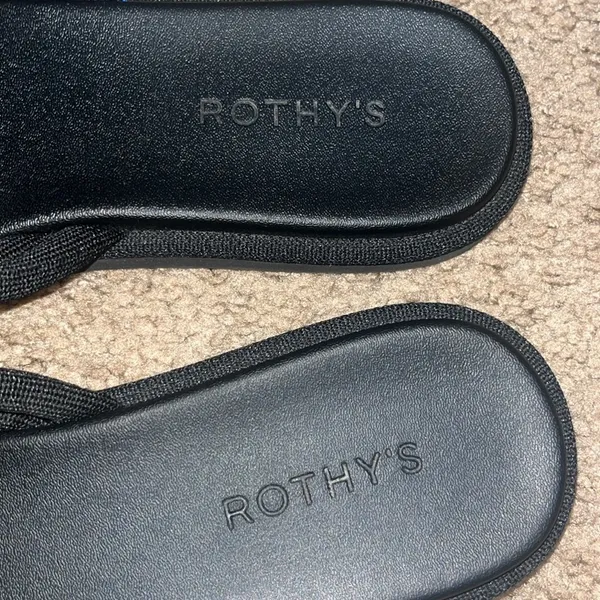 ROTHY'S The Summer Sandal‎ Braided Slide Black 10.5 - Image 6