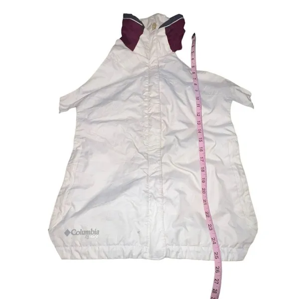 columbia sport‎ women white burgundy red winter ski jacket xl5865 large STAINS - Image 10