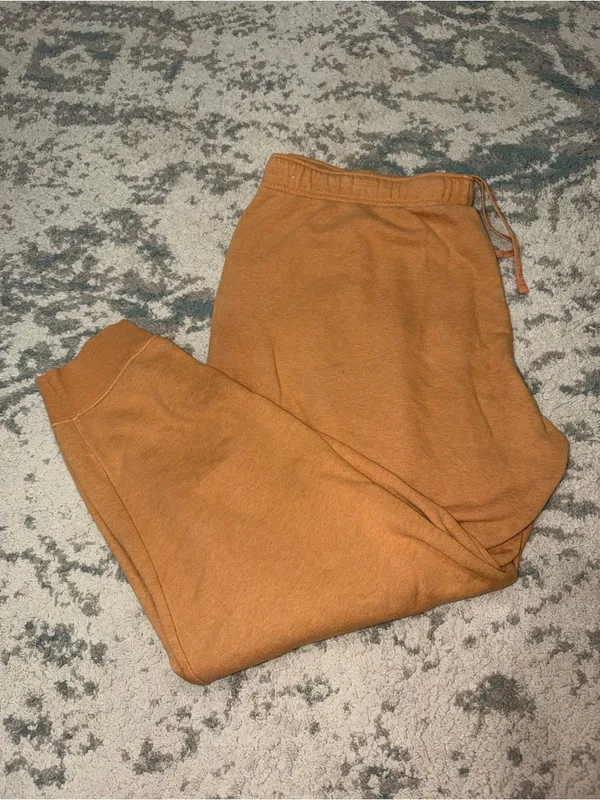 Nike Embroidered Logo Jogger Sweatpants XXL Brown Athletic Lounge - Image 2