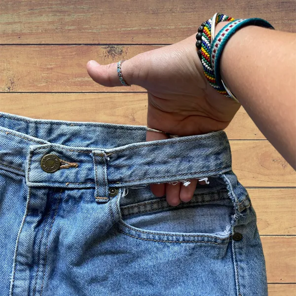Vintage High Waisted Shorts with Window Pocket - Image 8