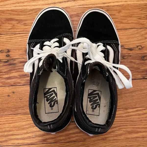 Vans Old Skool Black and White Skate Shoes Low Top Size 6.5 Women’s Streetwear - Image 7