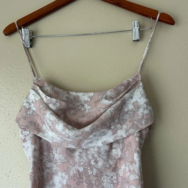 Hello Molly Totally Wild Pink and White Floral Midi Dress US Size 4 - Image 5