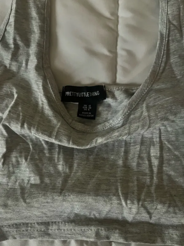 Pretty little thing gray halter bralette top - Image 2