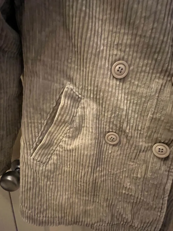 Vintage Blue Asphalt Corduroy Jacket Gray - Image 2