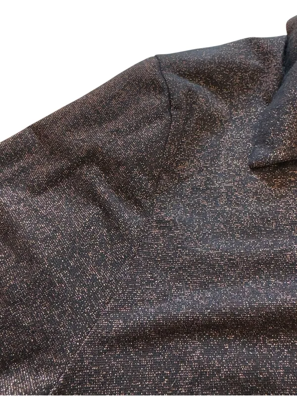 Abercrombie & Fitch Women XL Bronze Metallic Shimmer Button Front Blouse NWT Top - Image 8