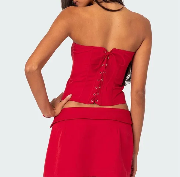 Edikted Selena Lace Up Corset  - Image 2