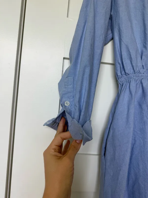Zara Chambray Shirt Dress - Image 2