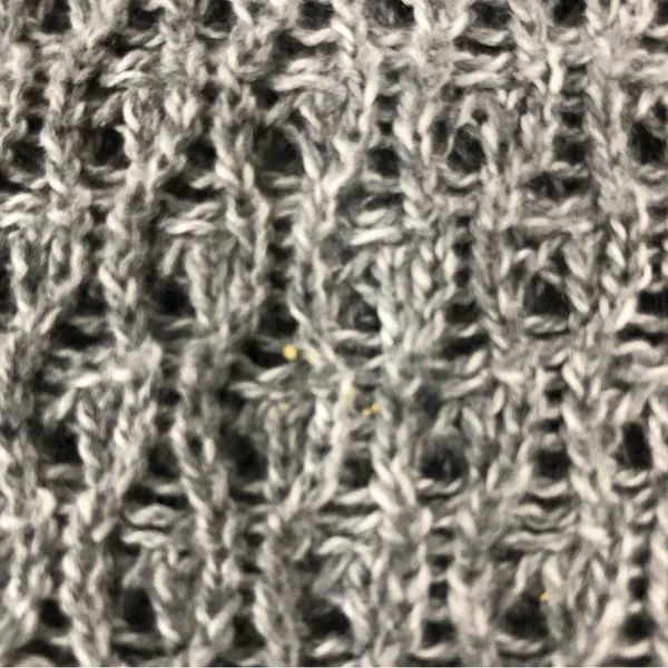 American Eagle Gray V-Neck knit Sweater Size Large wool blend - Image 12