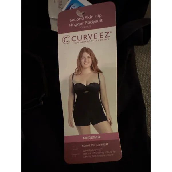 Brand New Curveez Women's Size Small Black Second Skin Hip Hugger Bodysuit - Image 7