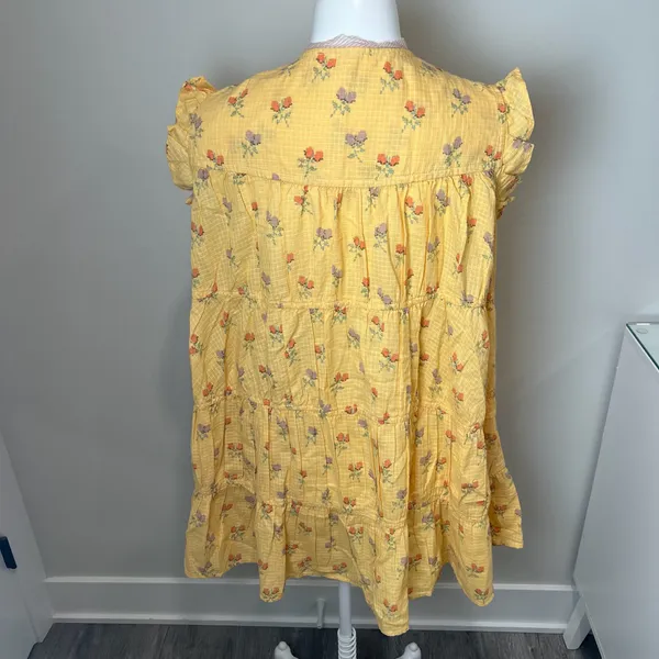 Free People Sundown Ditsy Print Smock Mini Dress - Image 4