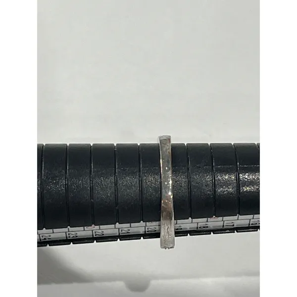 Halo‎ Ring Round Cut Cubic Zirconia Silver tone Size 9 - Image 4