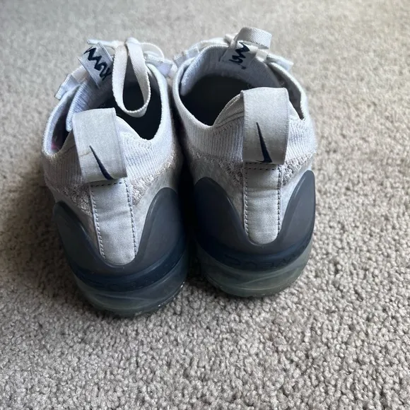 Size 7 - Nike Air VaporMax Flyknit White Thunder Blue 2021‎ - Image 4