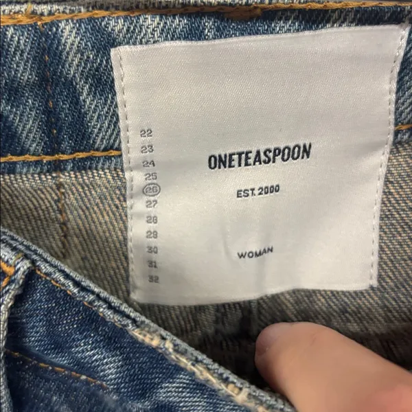 NWT One Teaspoon Sz 26/2 High Waist Bonita Cut Off Distressed Denim Jean Shorts - Image 4