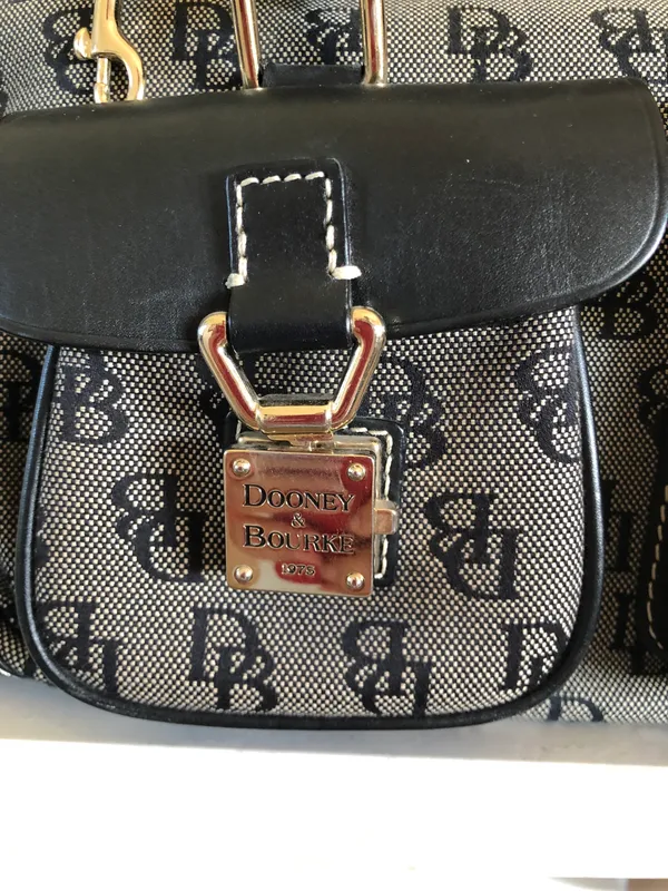 Dooney & Bourke Black Satchel Purse - Image 5
