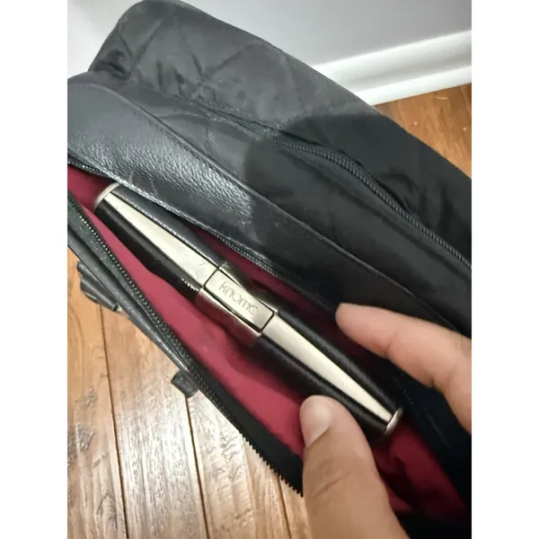 Knomo Scala Wheeled Black Business Quilted Rolling Bag Travel‎ Laptop Work - Image 8