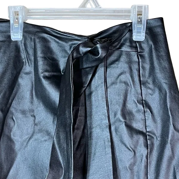 Altard State Black‎ Faux Leather Belted Skirt Womens Small - Image 2