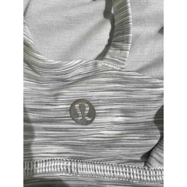 Lululemon Energy Bra Ombre Melange Space Dye EB White Multi Size 4 EUC No Pads - Image 5