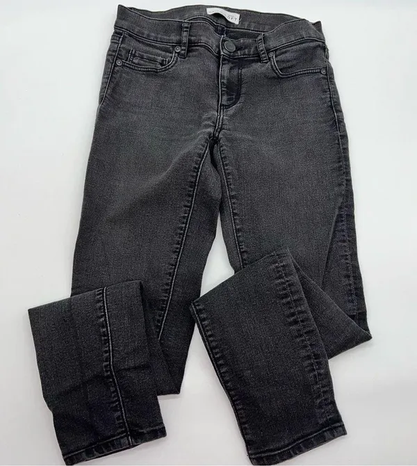 Ann Taylor LOFT Women's Modern Skinny Black Denim Low Rise Jeans Size 24 - Image 9