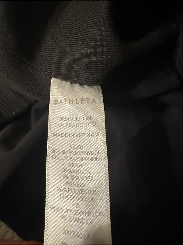 Athleta Black Excursion Hybrid Tight - Size XL - Paneled Performance Leggings - Image 10