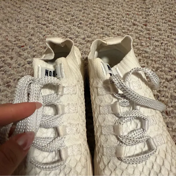 NoBull Project Allday Knit Sneakers in Dessert White- Size 7.5 (women) - Image 8