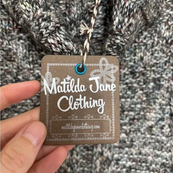 NEW Matilda Jane Evening Stroll Cotton Blend Turtleneck Poncho Sweater XS/S - Image 9