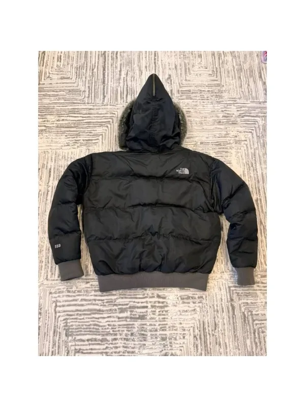 RARE The North Face women's medium 550 Blk down fill Winter puffer Bomber coat - Image 8