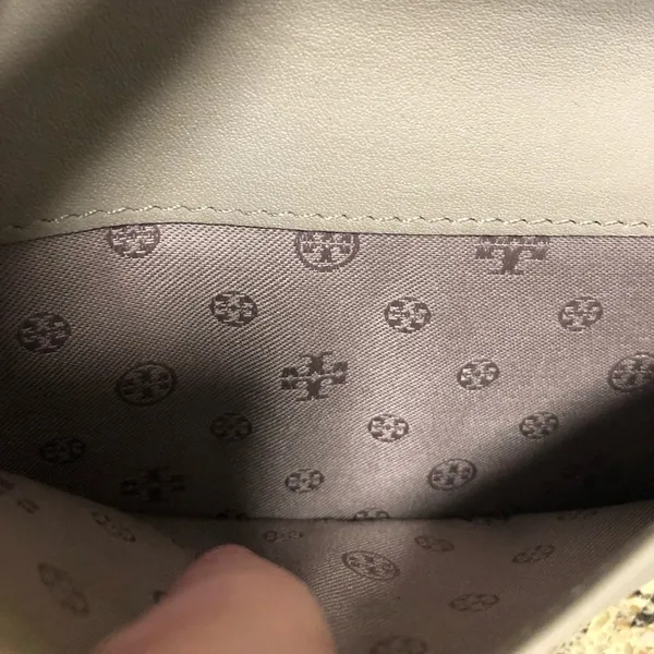 Tory Burch Marion Embossed Leather Convertible Clutch Wristlet, Taupe - Image 10