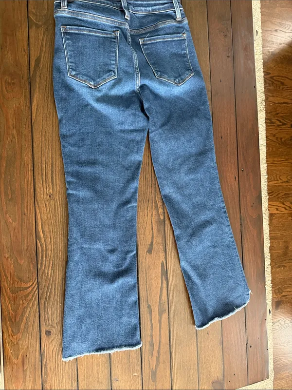 Vervet High Rise Flare Jeans Women’s Size 28 Blue Stretch Denim - Image 4