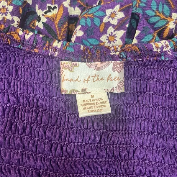 NWOT Band Of The Free Purple Floral Coraline Mini Dress Size Medium - Image 6