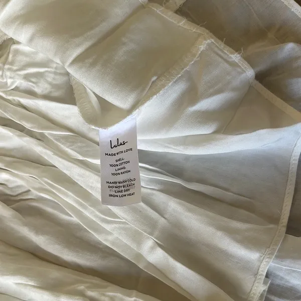 Lulu's Cream Skater Skirt - Image 6