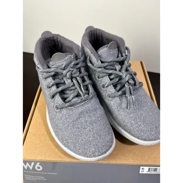 NIB Allbirds Wool Runner-Up Mizzle Grey Water-Repellent Sneakers Size 6 - Image 8