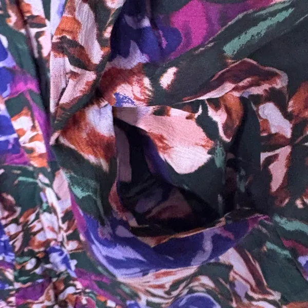 Terra &‎ Sky Purple Floral Midi Dress Size 1X - Image 6
