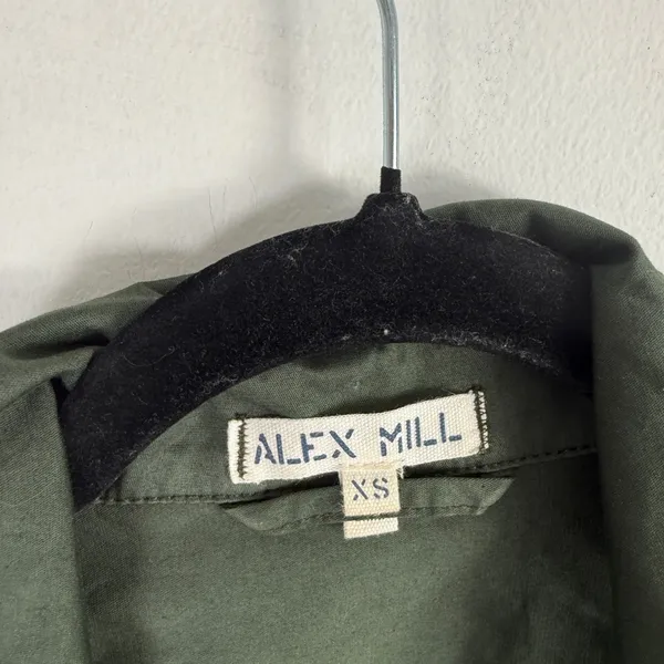 Alex Mill Expedition Cotton Jumpsuit Green Utility Boiler Suit Gorpcore Women XS - Image 5